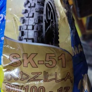 🔥OFFER🔥 PRIMAAX TYRE TAYAR 2021 SK51 GODZILLA TUBE TYRE RIM 17 ( 90/100*17 )