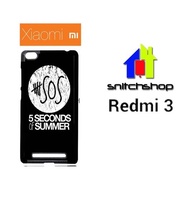 5 Second Of Summer Log Casing Hp Xiaomi Redmi 3 Custom Case Hardcase