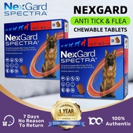Nexgard Spectra for dog chewable 3 Tablets/Box dewormer for dog deworming tablet Mange Treatment