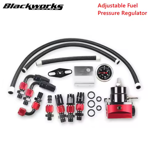 Adjustable FPR AN6 Fitting EFI Fuel Pressure Regulator For 7MGTE MKIII with Hose Line Fittings Oil 1