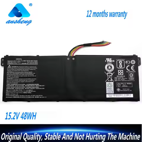 15.2V 48WH AC14B8K Laptop Battery For Acer Nitro 5 (An515-42) Predator Helios 300 (G3-571) (G3-572) 