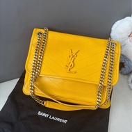 YSL 黃色V紋niki中號