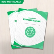 Buku Rekap Iuran Bulanan / Buku Catatan Pembayaran Iyuran / Iuran Warga Iuran Sampah RT/RW