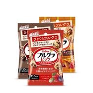 Calbee Frugra Bits: Low-Cal Oat Cereal Balls (Fruit, Choco, Caramel, Strawberry Milk) – 26g Japanese