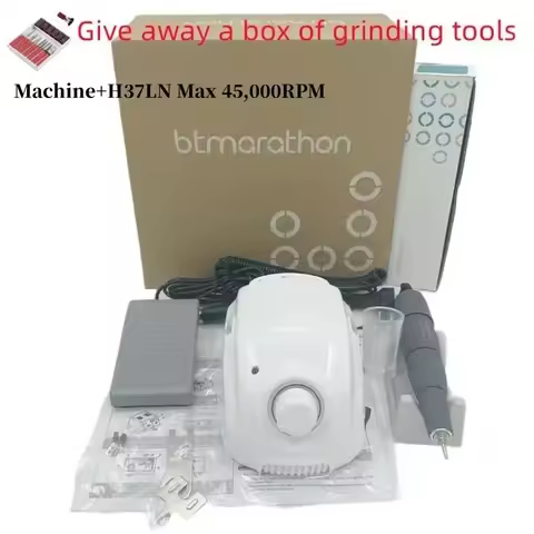 65W Electric Nail Drill BT Marathon Champion-3 Micromotor Control Box DC30V 35000RPM H200 Handle Mil