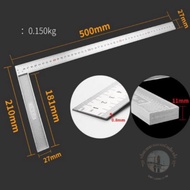 Right angle ruler, perpendicular ruler, 30cm square ruler, 50cm square ruler, angle ruler of all siz