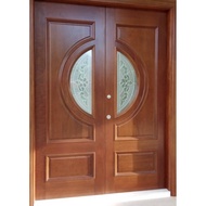 MC61 L Solid Nyatoh Door /Pintu Kayu Nyatoh /Pintu Classic