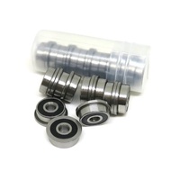 10Pcs F623 F686 F688 F689 F695 F696 F698 -2RS Bearing 5x13x4mm Flanged Miniature Deep Groove Ball Be