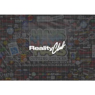 Cutting Sticker Reality Club Ukuran 8 cm untuk motor mobil