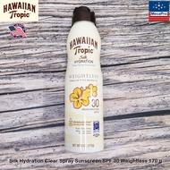 Hawaiian Tropic® Silk Hydration Clear Spray Sunscreen Weightless 170g สเปรย์กันแดด ให้ความชุ่มชื้น ซ