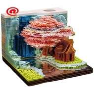 3D Tear Away Art Weekly Calendar 2025 with Led Light,Rip Away Calendar Art 3D,Pull Apart Weekly Cale