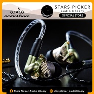 Acoustune M:02G + C:03 for HSX1001 : M:02 Green Wired Module + C:03 German Silver Upgrade Chamber