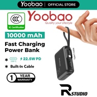 Yoobao Powerbank Q12 PRO 10000mAh Mini Size Built-in 35W 2 Way Quick Charging (PD35W/ SCP 22.5W)