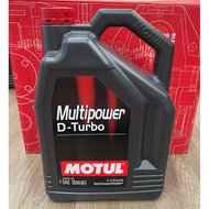 Motul Multipower D-Turbo SAE 15W40 15W-40 CK-4 7L ** Only In Sarawak **