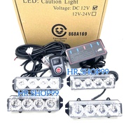 FEDERAL 4-Eye Car GRILL LED Light 4led SIGNAL with CONTROLLER