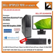 Dell Optiplex 790 , 9010 , 9020 Core i5 / i7(2nd / 3rd / 4th GEN )Full SET (CPU+MONITOR+KB+MOUSE)  W