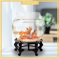 [Kokiya] Chinese Fishbowl Display Stand Wooden Plant Stand Flower Pot Holder Bonsai Rack Indoor Plant Stand Vase Stand for Living Room