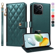 Vỏ nắp lật thời trang khe cắm thẻ ví da gió thơm có khóa kéo từ tính cho Huawei Honor x7c X8C X8C X9