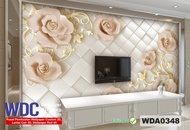 wallpaper dinding custom, wallpaper 3d custom, wallpaper 3d floral