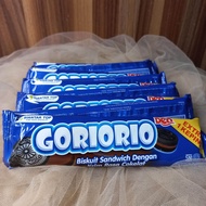 Goriorio 1 Pack Isi 10pcs 24g Biskuit Sandwich Dengan Krim Cream Rasa Cokelat Chocolate Vanila Cemil