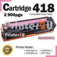 Compatible Cano* Cartridge 418 Color Cano*418 MF8350Cdn MF8350Cd MF8380Cdw MF729 MF 8350Cdn 8350Cd 8