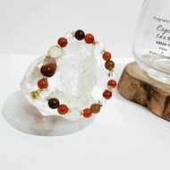 紅兔毛貔貅設計手鍊/招貴人/聚財/平衡情緒之水晶