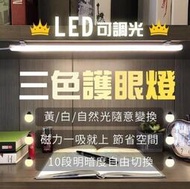 LED磁吸燈 可調色溫 無段調整 燈管 長條燈 工作燈 檯燈 USB接頭【JSON069】