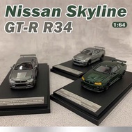 Ready Stock 1: 64 MH Nissan Skyline Nissan Skyline GT-R R34 CRS VER Car Model