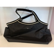 agnes B.classic Dumpling Bag Black Small b Handbag Briefcase Casual Formal