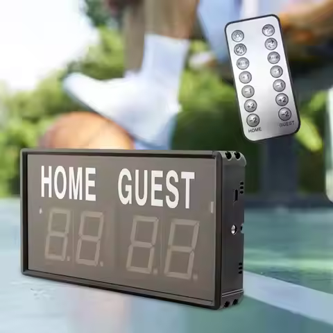 Digital Scoreboard LED Scoring Electronic Scoreboard Tabletop Score Keeper for Volleyball Badminton