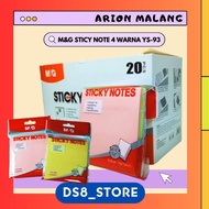 M&G Sticky Note 3X3 inches 4 Colors 76x76mm YS-93