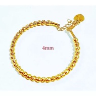 Bracelet Gelang Tangan Biji Sawi Emas Bangkok FREE COP 916