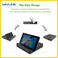 Wavlink USB 3.1 Gen 2 10Gbps USB-C Multi-Function Hub Dock พร้อมขาตั้งและอะแดปเตอร์ไฟ HDMI Gigabit E