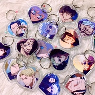 Jujutsu Kaisen Keychain | Custom Keychain War Spells Gojo, Getou, Nanami, Megumi, Toge, Sukuna