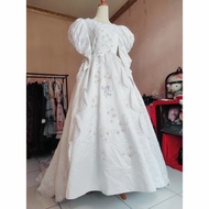gaun pengantin Victorian wedding gown ala Noni belanda (Preloved)