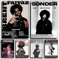 Brent Faiyaz 'Wasteland Music Poster HD art sticky wall waterproof home living room bedroom bar aest