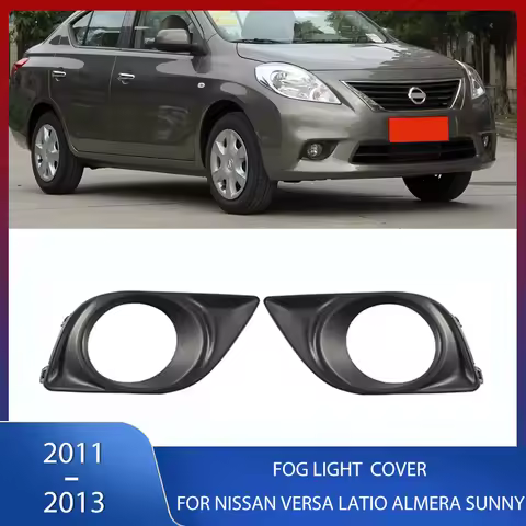 ABS Front Bumper Fog Light Cover Fog Lamp Frame For Nissan Versa Latio Almera Sunny 2011 2012 2013