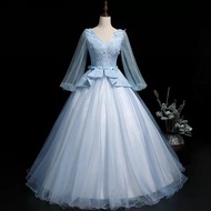 wedding dress lace ball gown long medieval dress renaissance gown royal quinceanera evening dresses