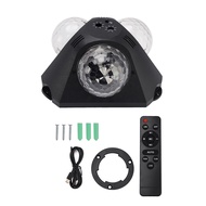 3Head Sound Activated Magic Ball Strobe Light with Remote Control for Home Parties Disco Party Light