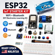 ESP32 Starter Kit WIFI Bluetooth IoT with OLED DHT11 PIR Relay Sensors for RBT School FYP