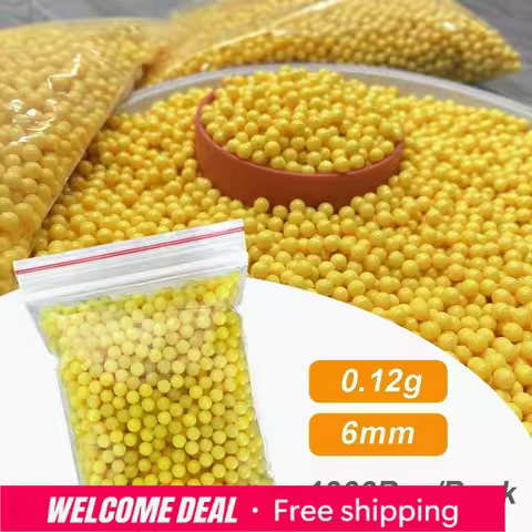 2025 2028 1000 Rounds Airsoft BB Balls 0.12g 6mm Paintball BB Bullets Strikeball For Hunting Rifle G