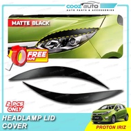 Proton Iriz 2014 - 2018 Headlamp Lid Cover Eyebrow Eyelid Lip Eye brow lid - Carbon Black Chrome