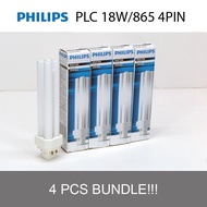 [4PCS BUNDLE] - Compact Fluorescent Lamps PHILIPS MASTER PLC18W 865 4PIN