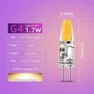 Philips | Philips G4 LED Capsule 1.7W 2.1W (=20W Halogen) Pin Light CorePro 2700K White AC 12V LED D