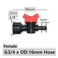 Female Water Faucet 3/ 4"-16mm Check Valve 3/ 4" Inch To 16mm