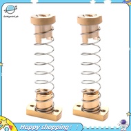 【ouwym9al】2 Sets CR10 Z T8 Anti Backlash Spring Loaded Elimination Space Brass Nuts for Upgrade 3S 3