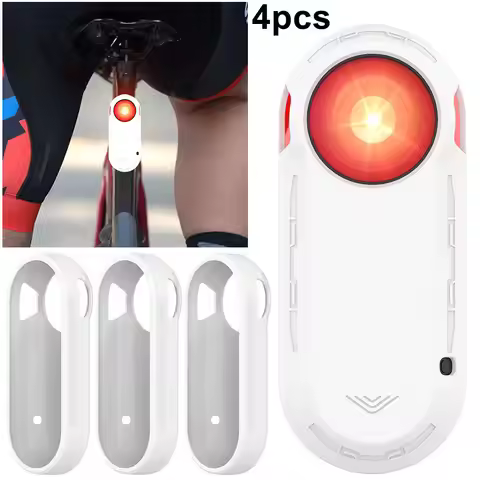 Silicone Light Protect Sleeve Bike Light Cover for Varia RTL515 (White)