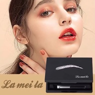 M470 Lameila Dust Eyebrow Applicator With 3-Color Brush Easy To Write Waterproof Tint-Resistant