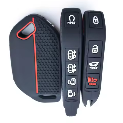 Silicone 9 Buttons Remote Car Key Shell Fob Case Box for Kia Ev9 EV5 K3 K5 Carnival Picanto GT Line 