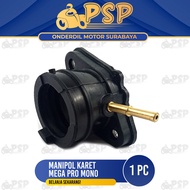 Manipol Karet Megapro Monoshock - Manipul Manifold Maniful Intake Insulator Honda Mega Pro Mono Skok